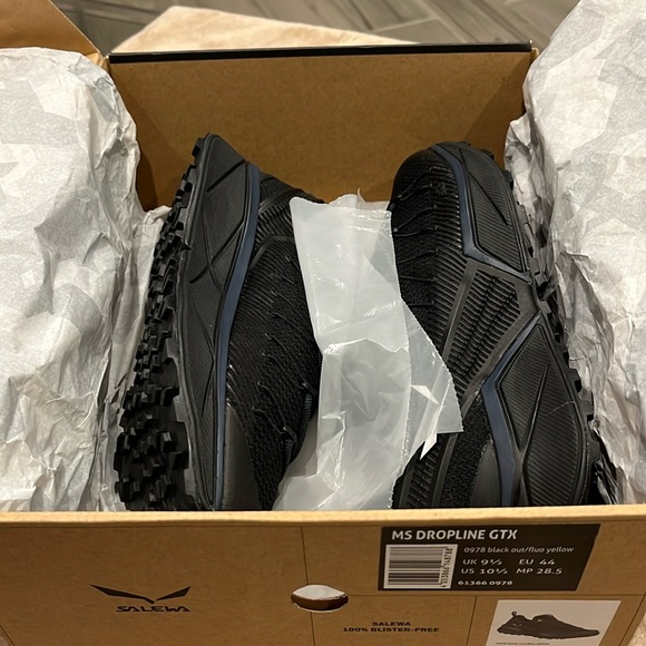 Salewa Men's Dropline Gtx black Size USM- 10.5 Euro-44 UK-9.5 - Picture 2 of 10